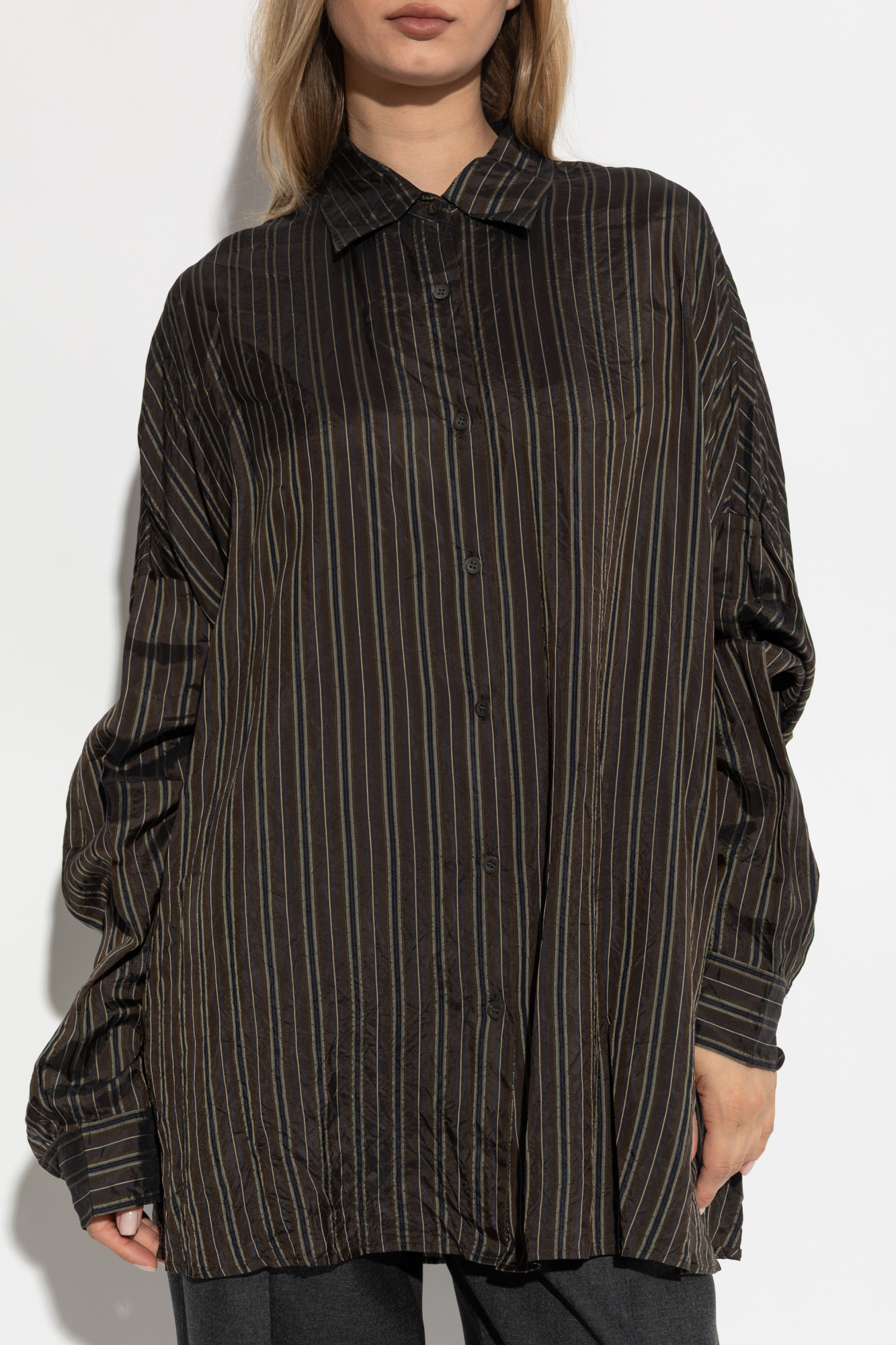 Green Striped shirt Dries Van Noten - Vitkac Canada